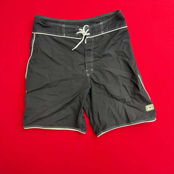 Vintage OP Ocean Pacific Black & White Board Shorts size 36